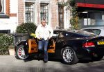 Amsterdam 16 februari 2008
Bram Moszkowicz in zijn Aston Martin db9 venquish S op de cornelis schuytstraat. Bram heeft zijn rijbewijs terug gekregen omdat hij in hoger beroep is gegaan.
De politie geeft hem een bekeuring voor verkeerd parkeren.
Peter Smulders bv