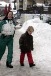 Lech 11 februari 2005
Brigitte Klynstra met zoontje in Lech