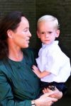 Hummelo 11 september 1999
Trouwen Elisabeth Fabius
Brigitte Klynstra met zoontje