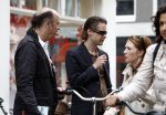 Amsterdam 27 mei 2008
Hans Teeuwen en Carice v Houten aan de wandel in Amsterdam.