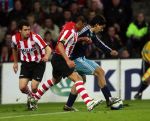 Eindhoven, 19 Maart 2008 Kompetitiewedstrijd PSV-AJAX, eindstand 0-0 
Seizoen 2007/2008
Carlos Salcido wordt op de huid gezeten door Suarez