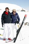 Serfaus 18 februari 2009
Caroline Tensen en haar vriend Peter Gallas op skivakantie,
Peter Smulders bv