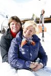 Serfaus 18 februari 2009
Caroline Tensen en haar vriend Peter Gallas op skivakantie,
Peter Smulders bv