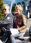 Amsterdam 18 mei 2008
Leco v Zadelhoff viert zijn 40e verjaardag met zijn vrienden in het hilton en ze maken een scooter rally door Amsterdam. 
Caroline Tensen met John Luken