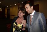 Amsterdam 1 maart 2009
Modeshow Paul Schulten in het Okura hotel. Catherine Keyl met een vriend
Peter Smulders bv