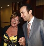 Amsterdam 1 maart 2009
Modeshow Paul Schulten in het Okura hotel. Catherine Keyl met een vriend
Peter Smulders bv