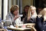 Amsterdam 4 maart 2008
Chantal Janzen en Catherine Keyl aan het shoppen en op terras  op de c ornelis schuytstraat.
Peter Smulders bv