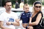 Amsterdam 7 juni 2008
Marc Overmars en zijn vrouw Chantal v Woensel met hun kinderen en zoons van broer bij dag voor ADHD op de toekomst bij ajax.