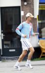 Amsterdam 9 augustus 2007
Chris Zegers hard aan het joggen