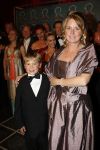 Amsterdam 5 oktober 2007
Koningin Beatrix Joop  v d Ende en Janine v d Ende bij de premiere van Ciske de Rat in Carre.  Ciske met moeder
