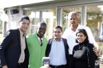 Amsterdam 14 oktober 2007
Stedman Graham ( ex Ophrah Winfrey op bezoek in Nederland. Hij ging varen met boot door de amsterdamse grachten en Golfen. Stedman met Jurgen Raymann en Clarence Seedorf