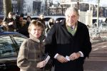 Amsterdam 1 februari 2008
Feest koningin Beatrix en Prinses Margriet voor hun 70e en 65e verjaardag in Carre.
Hans v Mierlo met vriendin Connie Palmen