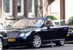 Amsterdam 24 mei 2008
Connie Breukhoven met Bentley Cabrio met topsnelheid van 315 km per uur.