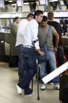 Amsterdam 8 juli 2008
Cristiano Ronaldo op krukken op vliegveld Schiphol nadat hij in Amsterdam geopereerd is aan zijn enkel.