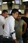 Amsterdam 8 juli 2008
Cristiano Ronaldo op krukken op vliegveld Schiphol nadat hij in Amsterdam geopereerd is aan zijn enkel.