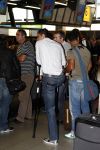 Amsterdam 8 juli 2008
Cristiano Ronaldo op krukken op vliegveld Schiphol nadat hij in Amsterdam geopereerd is aan zijn enkel.