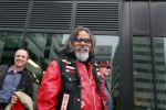 Amsterdam 29 oktober 2007
Rechtzaak  tegen de hells angels . oa Bram Moszkowicz en Big Willem v Boxtel zijn aanwezig.Daniel Uneputty
