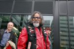 Amsterdam 29 oktober 2007
Rechtzaak  tegen de hells angels . oa Bram Moszkowicz en Big Willem v Boxtel zijn aanwezig.Daniel Uneputty