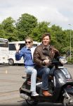 Amsterdam 18 mei 2008
Leco v Zadelhoff viert zijn 40e verjaardag met zijn vrienden in het hilton en ze maken een scooter rally door Amsterdam. 
Peter Gallas en Danielle Overgaag