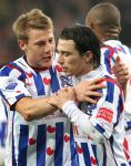 Eindhoven, 27 Februari 2009 Kompetitiewedstrijd PSV-SC Heerenveen.
Eindstand 2-3
Danijel Pranjic  na zijn winnende treffer
Foto Peter Smulders BV
