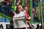 Arnhem, 20 April 2008 Kompetitiewedstrijd Vitesse-PSV, eindstand 0-1 Seizoen 2007/2008
PSV Landskampioen en wordt er dus feest gevierd
Danko Lazovic is blij en toont zijn ondershort met de tekst 