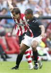 Eindhoven, 23 September 2007 Seizoen 2007/2008 Kompetitewedstrijd PSV-Feyenoord, eindstand 4-0
Danko Lazovic in duel met Andre Bahia