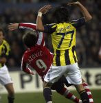 Eindhoven, 23 Oktober 2007
Champions League wedstrijd PSV-Fenerbahce, eindstand 0-0
Seizoen 2007/2008
Danko Lazovic in duel met Gokhan Gonul