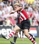 Eindhoven, 23 September 2007 Seizoen 2007/2008 Kompetitewedstrijd PSV-Feyenoord, eindstand 4-0
Danny Koevermans
