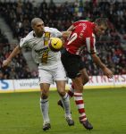 Eindhoven, 30 December 2007
Laatste Kompetitiewedstrijd van het jaar PSV-NAC  Eindstand 2-0 Seizoen 2007/2008
Danny Koevermans in duel met Tyrone loran