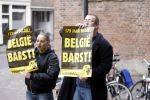 Utrecht 24 oktober 2007
Prins Lorenz van Belgie en Prinses Margriet bij bijeenkomst in Utrecht. Er werd gedemonstreerd tegen het belgisch koningshuis.