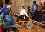 Alphen (Noord- Brabant) 16 September 2007 
Groot Rolhockeytoernooi voor gehandicapten georganiseerd door Target Angels uit Goirle.
International speler en met Nederland wereldkampioen, 
Dennis v d Boomen