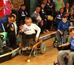 Alphen (Noord- Brabant) 16 September 2007 
Groot Rolhockeytoernooi voor gehandicapten georganiseerd door Target Angels uit Goirle.
International speler en met Nederland wereldkampioen, 
Dennis v d Boomen