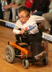 Alphen (Noord- Brabant) 16 September 2007 
Groot Rolhockeytoernooi voor gehandicapten georganiseerd door Target Angels uit Goirle.
International speler en met Nederland wereldkampioen, 
Dennis v d Boomen