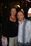 Rotterdam 26 augustus 2008
Derek Ogilvie met zijn vrouw/vriendin bij presentatie blackberry. 
Derek de babyfluiseraar