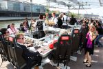 Amsterdam, 6 Mei 2008 Dinner in the Sky
Eten met BN-ers op 40 meter hoogte bij het IJ
Foto Peter Smulders BV