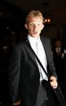 Noordwijk 3 juni 2008
Het Nederlands elftal vertrekt vanaf hotel huis ter Duin naar Schiphol voor het EK voetbal in Zwitserland en Oostenrijk. 
Dirk Kuyt met zijn vrouw