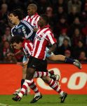 Eindhoven, 19 Maart 2008 Kompetitiewedstrijd PSV-AJAX, eindstand 0-0 
Seizoen 2007/2008
Dirk Marcellis wordt op de huid gezeten door Suarez