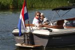 Nigtevecht, 24 Mei 2009
Edwin Smulders met zijn zwangere vrouw Anouk Smulders in hun sloep varend over de Vecht richting Muiden