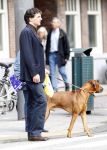 Amsterdam 11 september 2007
Edwin de Roy v Zuijdewijn met zijn hond wandelend op straat.
