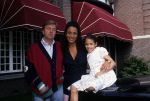 Den Haag 1990 Patty Brard met haar inmiddels ex-vriend Eric Peute en dochter