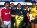 Tilburg, 12 Mei 1988
Finale KNVB-beker Seizoen 1987/1988
PSV-Roda JC, eindstand 2-2 
( PSV wint in de verlenging met 3-2 )
De aanvoerders Ernie Brandts en Eric Gerets