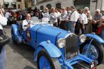 Brescia 15 mei 2008
Start van de Mille Miglia in Brescia. State of art rijdt met 2 porsches mee. 
Evert Louman met zijn vrouw