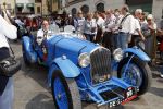 Brescia 15 mei 2008
Start van de Mille Miglia in Brescia. State of art rijdt met 2 porsches mee. 
Evert Louman met zijn vrouw