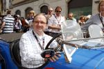 Brescia 15 mei 2008
Start van de Mille Miglia in Brescia. State of art rijdt met 2 porsches mee. 
Evert Louman met zijn vrouw