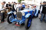 Brescia 15 mei 2008
Start van de Mille Miglia in Brescia. State of art rijdt met 2 porsches mee. 
Evert Louman met zijn vrouw