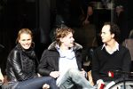 Amsterdam 4 maart 2008
Nicolette v Dam John Karthaus em Ewout Genemans in het zonnetje op terras.
Peter Smulders bv