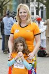 Amsterdam 23 april 2006
Voetballen voor SOS kinderdorpen in Amsterdam.
Fiona Hering  met dochter India