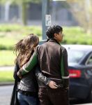 Amsterdam 13 april 2009
Frank Rijkaard met zijn nieuwe vriendin Stephanie Fransen. Ze vertrekken bij zijn nieuwe huis en gaan lunchen bij het Hilton hotel.
Peter Smulders bv