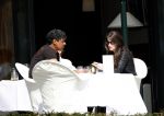 Amsterdam 13 april 2009
Frank Rijkaard met zijn nieuwe vriendin Stephanie Fransen. Ze vertrekken bij zijn nieuwe huis en gaan lunchen bij het Hilton hotel.
Peter Smulders bv