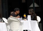 Amsterdam 13 april 2009
Frank Rijkaard met zijn nieuwe vriendin Stephanie Fransen. Ze vertrekken bij zijn nieuwe huis en gaan lunchen bij het Hilton hotel.
Peter Smulders bv